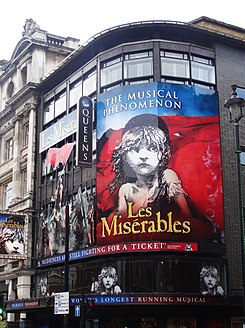 Los miserables en el Queen's Theatre de Londres
