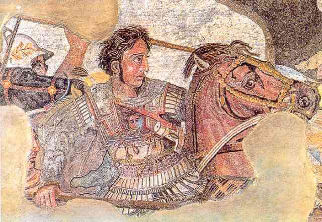 Alejandro Magno y su caballo Bucéfalo