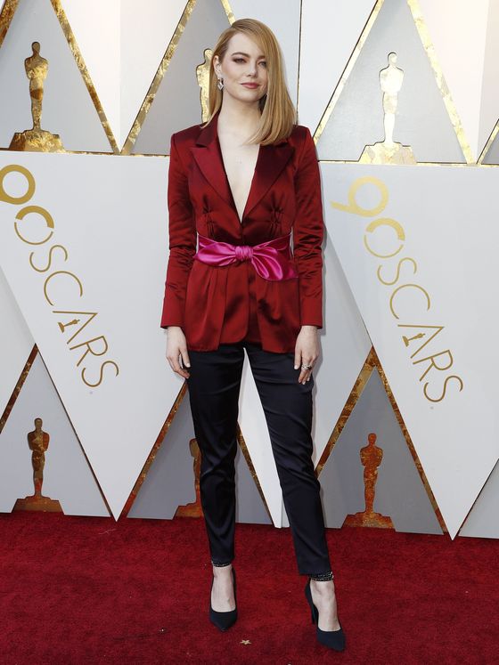 Emma Stone, en los Premios Oscar 2018.
